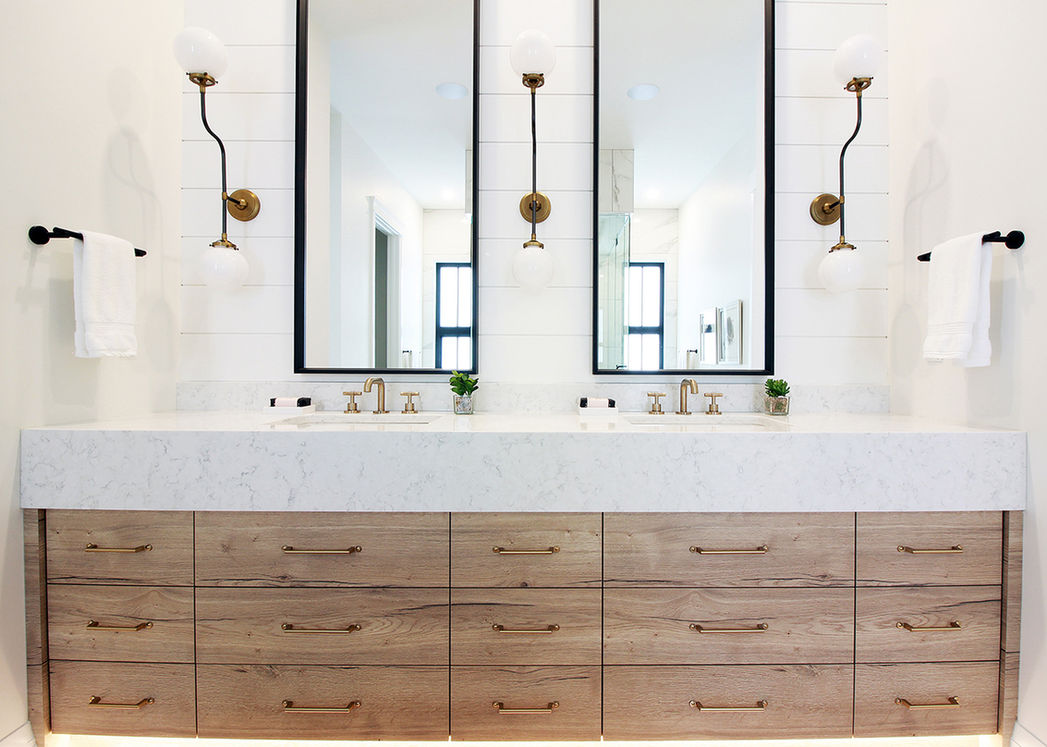 Custom bathroom vanity by HMP Custom Cabinets